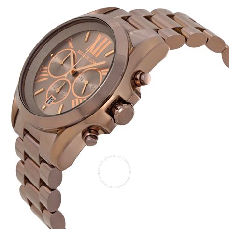 michael kors womens oversized bradshaw sable tone ip watch china
